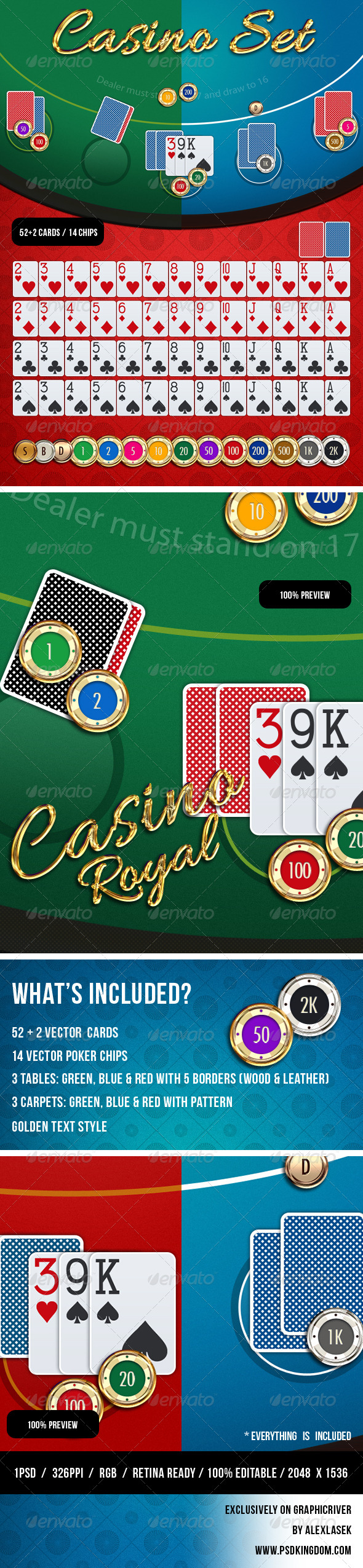 GraphicRiver Casino Card Game GUI 7152700 GraphicRiver Casino Card Game GUI 7152700