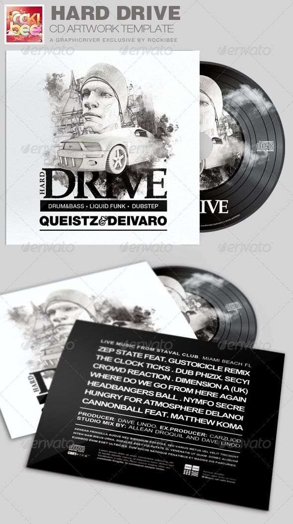 GraphicRiver Hard Drive CD Artwork Template 7154878 GraphicRiver Hard Drive CD Artwork Template 7154878