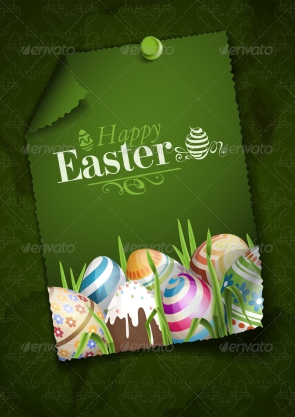 GraphicRiver Easter Background with Eggs in Grass 7159773 GraphicRiver Easter Background with Eggs in Grass 7159773