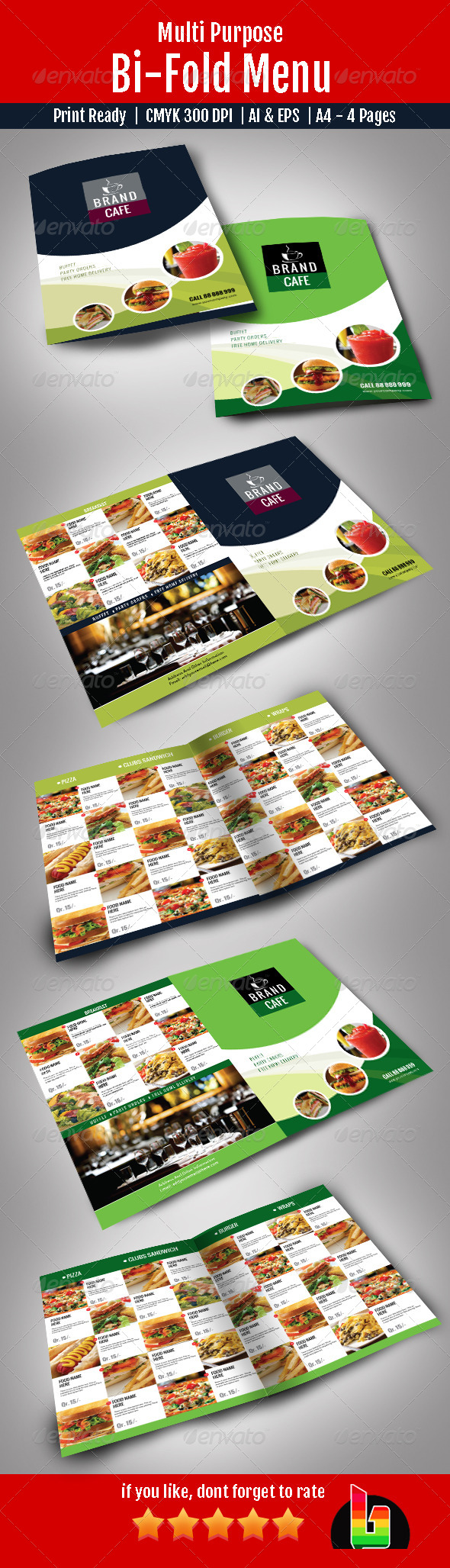 GraphicRiver Bi-Fold Menu 7161111 GraphicRiver Bi-Fold Menu 7161111