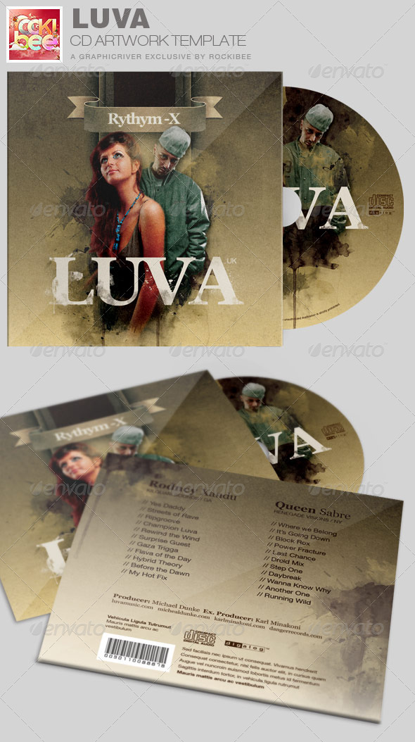 GraphicRiver Luva Album Release CD Artwork Template 7162789 GraphicRiver Luva Album Release CD Artwork Template 7162789