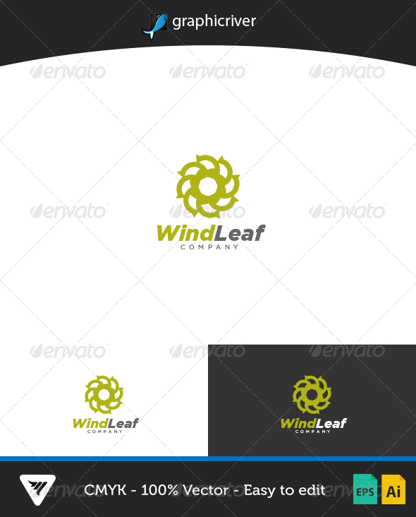 GraphicRiver WindLeaf Logo 7165479 GraphicRiver WindLeaf Logo 7165479