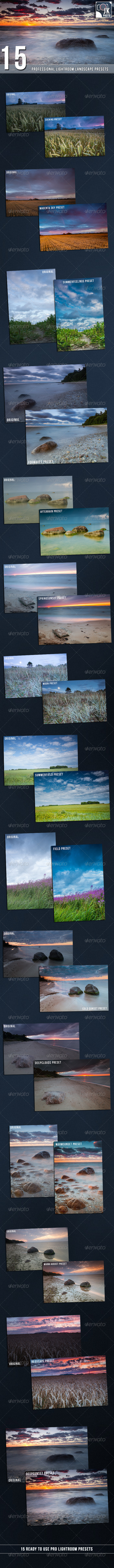 GraphicRiver 15 PRO Landscape and Nature Lightroom presets 7174086 GraphicRiver 15 PRO Landscape and Nature Lightroom presets 7174086