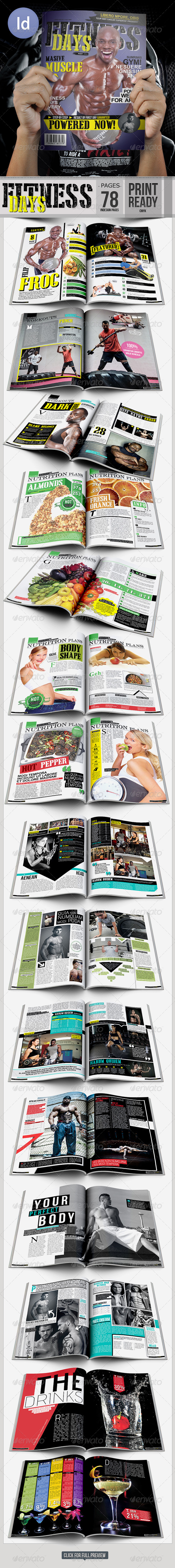 GraphicRiver Fitness Day Magazine A4 7175065 GraphicRiver Fitness Day Magazine A4 7175065