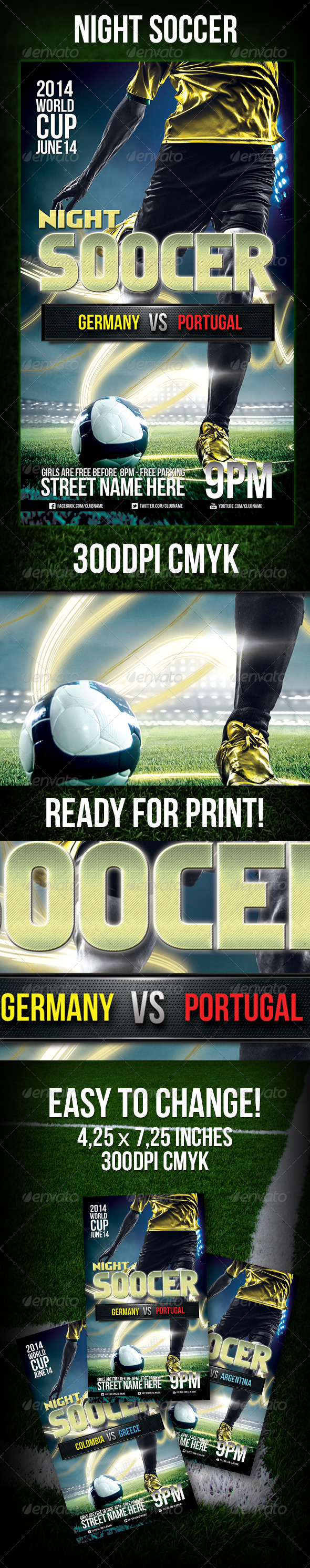 GraphicRiver Night Soccer 7177740 GraphicRiver Night Soccer 7177740