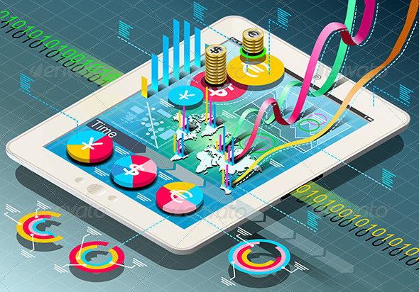 GraphicRiver Isometric Business Infographic on Tablet 7186164 GraphicRiver Isometric Business Infographic on Tablet 7186164