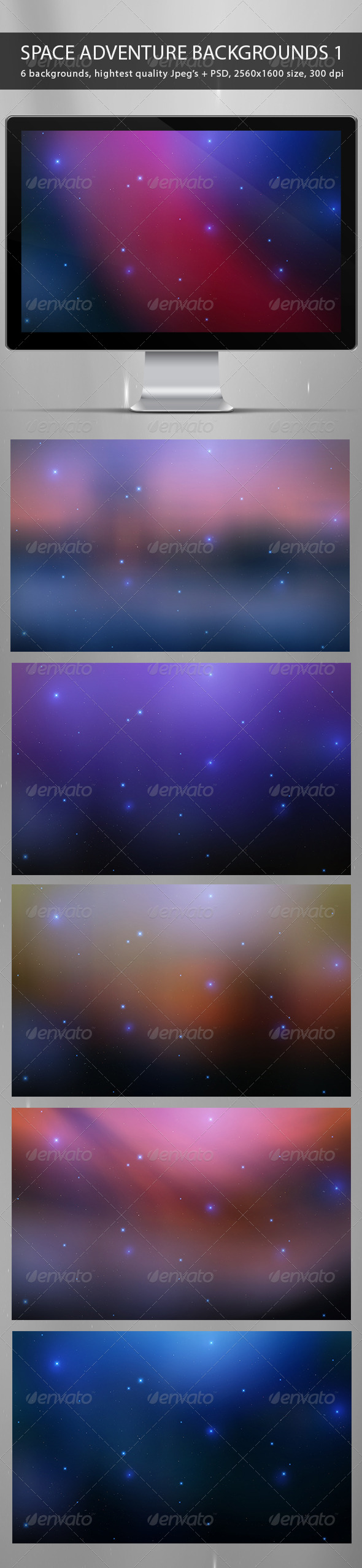 GraphicRiver Space Adventure Backgrounds Part 1 7186575 GraphicRiver Space Adventure Backgrounds Part 1 7186575