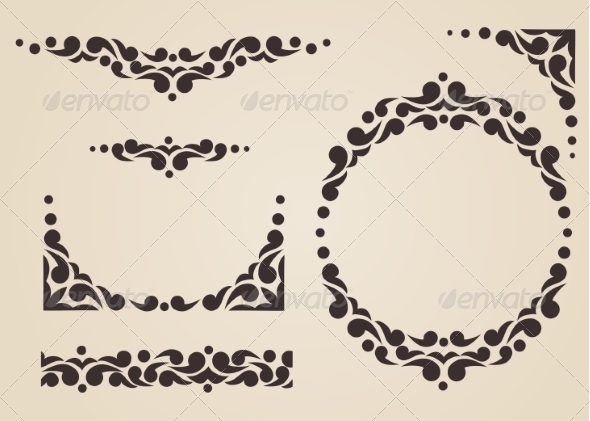 GraphicRiver Ornate Frames and Borders 7191395 GraphicRiver Ornate Frames and Borders 7191395