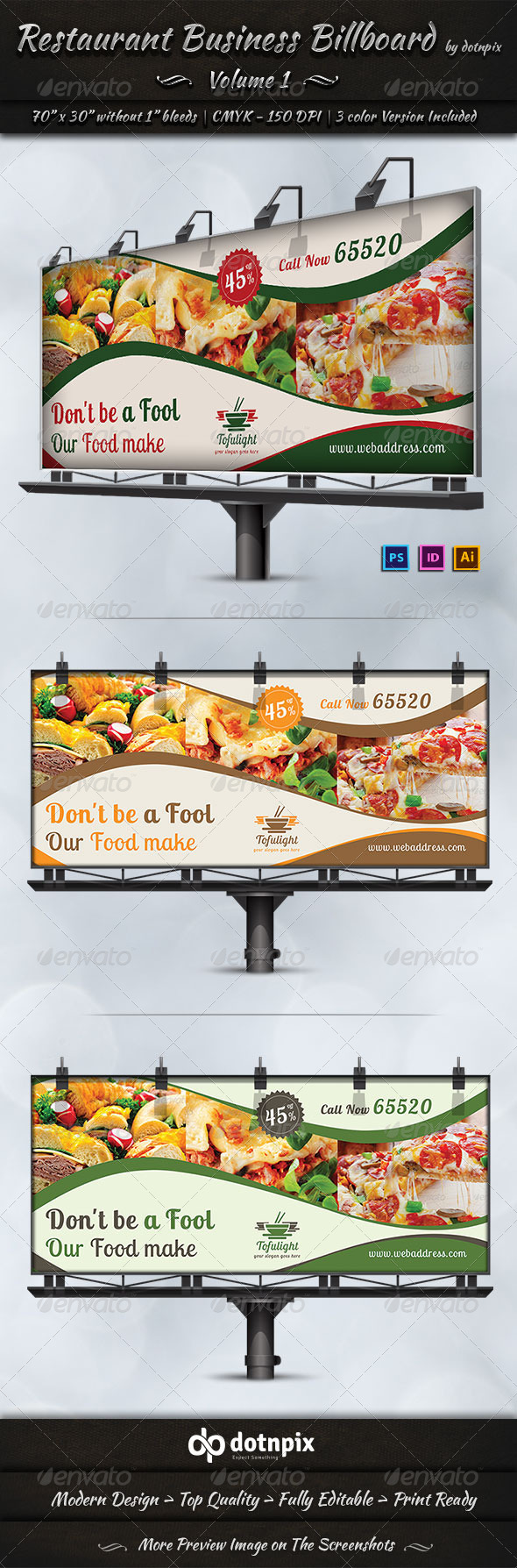 GraphicRiver Restaurant Business Billboard Volume 1 7194434 GraphicRiver Restaurant Business Billboard Volume 1 7194434