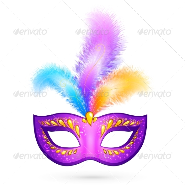 GraphicRiver Violet Carnival Mask with Feathers 7194516 GraphicRiver Violet Carnival Mask with Feathers 7194516