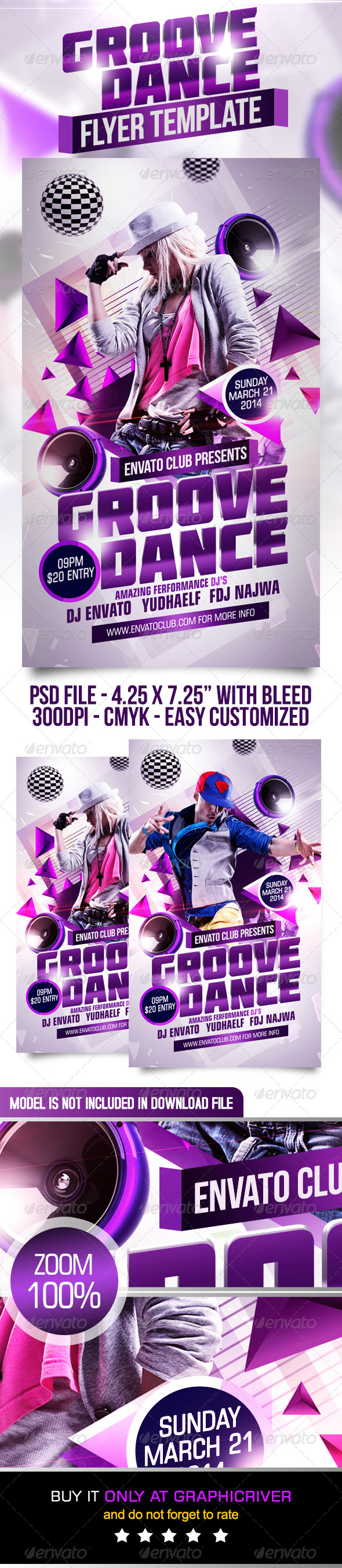 GraphicRiver Groove Dance Flyer Template 7127328 GraphicRiver Groove Dance Flyer Template 7127328