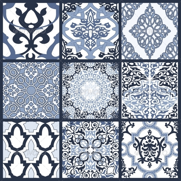 GraphicRiver Set of Seamless Patterns in Mosaic Ethnic Style 7199209 GraphicRiver Set of Seamless Patterns in Mosaic Ethnic Style 7199209