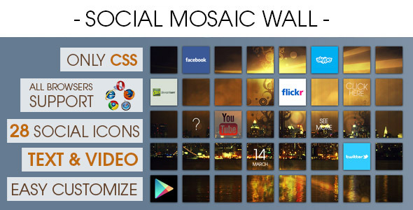 CodeCanyon Social Mosaic Wall 7206061 CodeCanyon Social Mosaic Wall 7206061