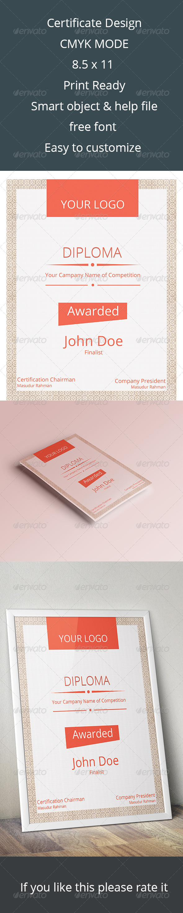 GraphicRiver Certificate Design 7177254 GraphicRiver Certificate Design 7177254