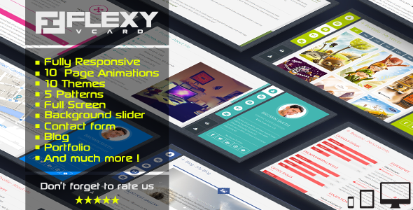 ThemeForest FlexyVcard Responsive Vcard Template 7158750 ThemeForest FlexyVcard Responsive Vcard Template 7158750
