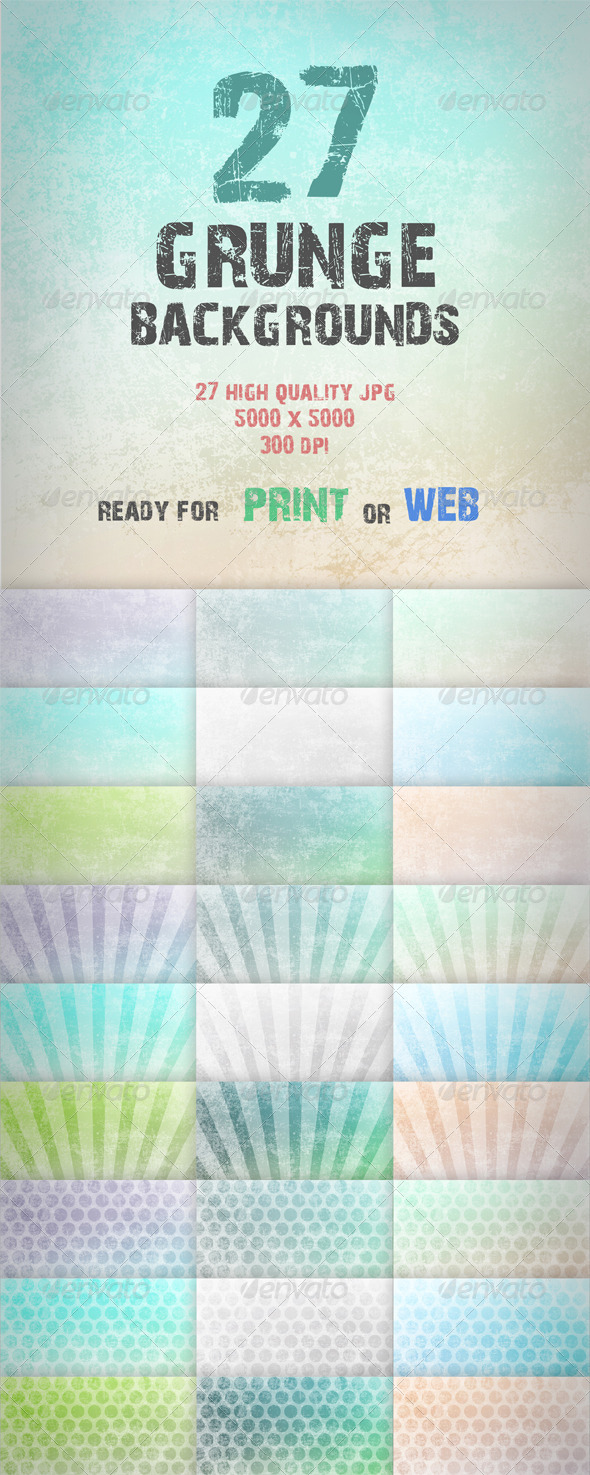 GraphicRiver 27 Grunge Backgrounds 7216435 GraphicRiver 27 Grunge Backgrounds 7216435