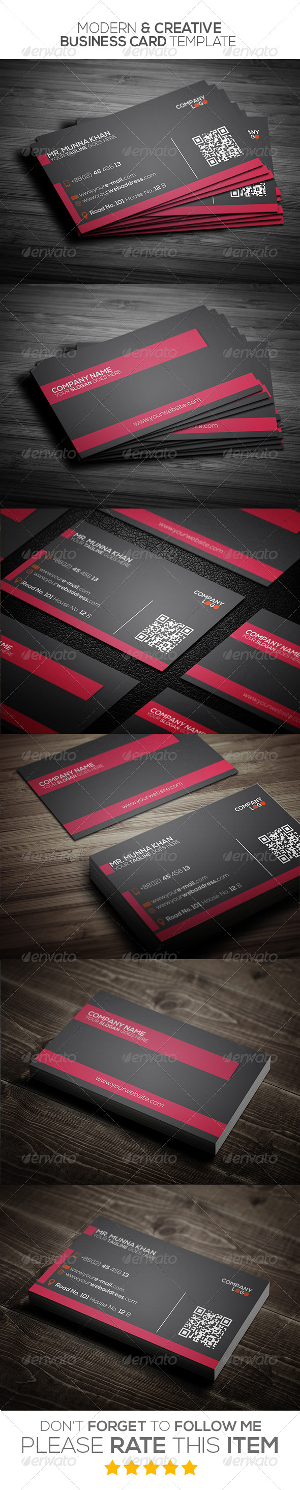 GraphicRiver Modern Creative Business Card Template 7040057 GraphicRiver Modern Creative Business Card Template 7040057