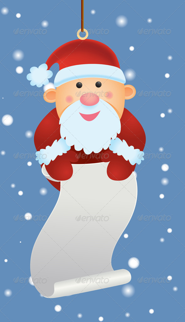 Santa Ornament - Christmas Seasons/Holidays