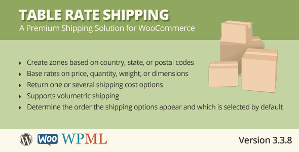 Table Rate Shipping for WooCommerce