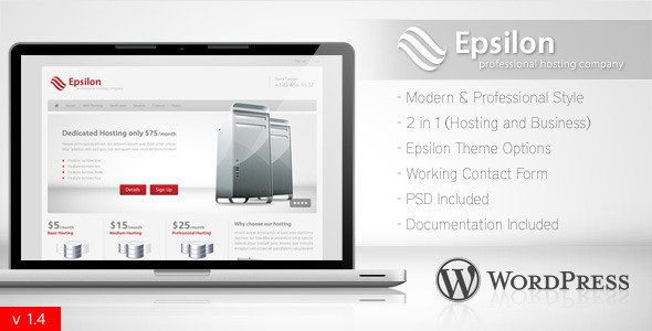 Epsilon - Hosting and Business Wordpress Theme - Hosting Technology