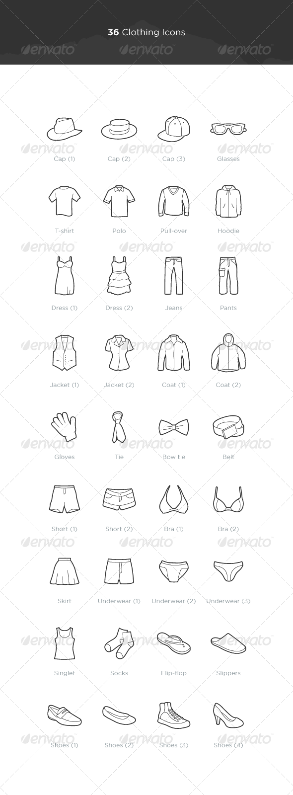 Clothing Icons - Objects Icons