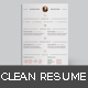 Clean and Simple Resume Clean and Simple Resume - GraphicRiver Item for Sale