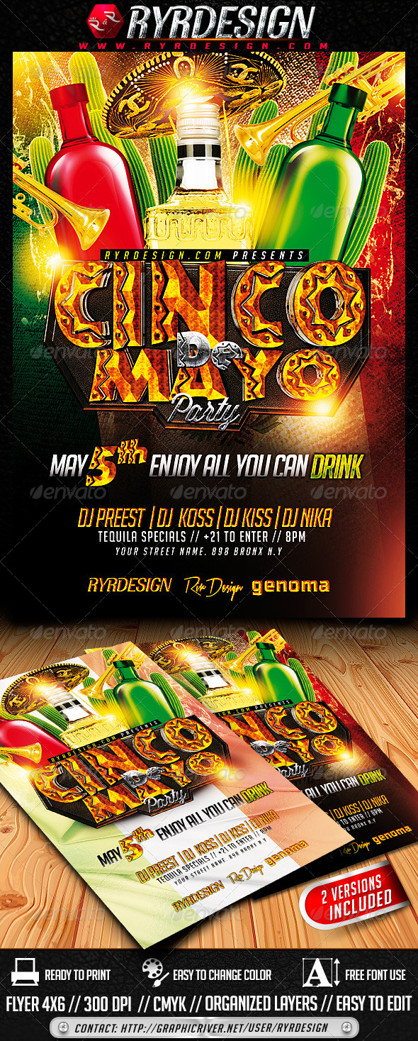 GraphicRiver Cinco de Mayo Flyer Template 7438137 GraphicRiver Cinco de Mayo Flyer Template 7438137