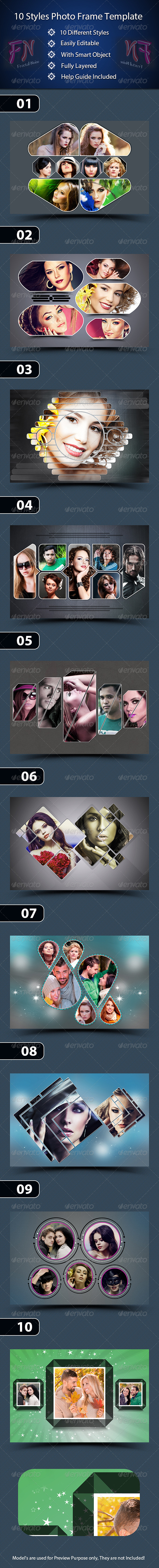 GraphicRiver 10 Styles Photo Frame Template 7439822 GraphicRiver 10 Styles Photo Frame Template 7439822