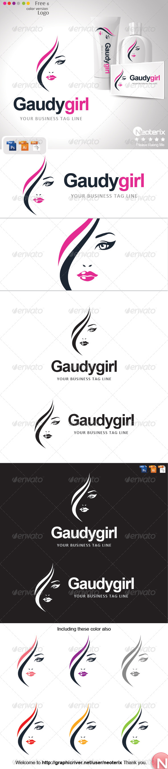 GraphicRiver Gaudy Girl 7440356 GraphicRiver Gaudy Girl 7440356