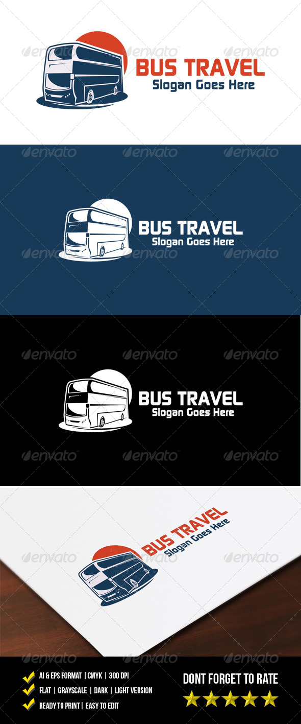 GraphicRiver Bus Travel Logo 7440961 GraphicRiver Bus Travel Logo 7440961