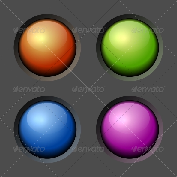 GraphicRiver Design Elements Color Buttons and Bulbs 7440970 GraphicRiver Design Elements Color Buttons and Bulbs 7440970