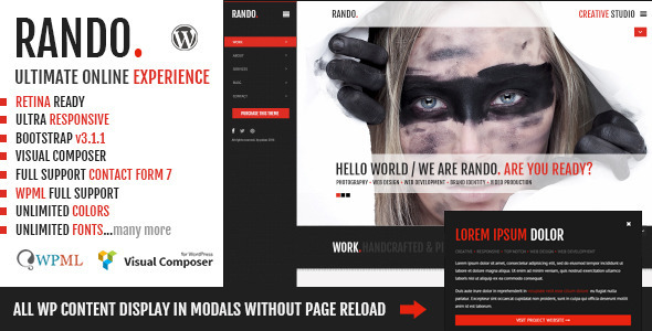 ThemeForest Rando One Page Ajax Based Creative WP Theme 7446539 ThemeForest Rando One Page Ajax Based Creative WP Theme 7446539
