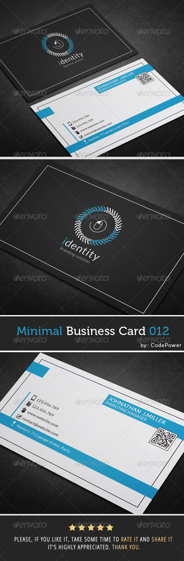 GraphicRiver Minimal Business Card 012 7410084 GraphicRiver Minimal Business Card 012 7410084