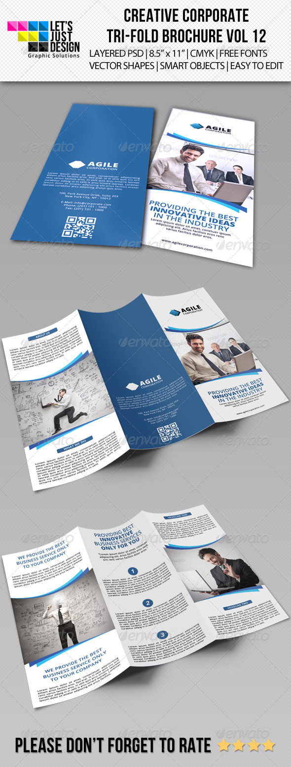 GraphicRiver Creative Corporate Tri-Fold Brochure Vol 12 7447187 GraphicRiver Creative Corporate Tri-Fold Brochure Vol 12 7447187