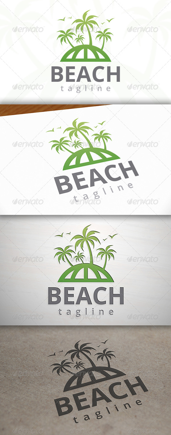 GraphicRiver Beach World Logo 7447845 GraphicRiver Beach World Logo 7447845