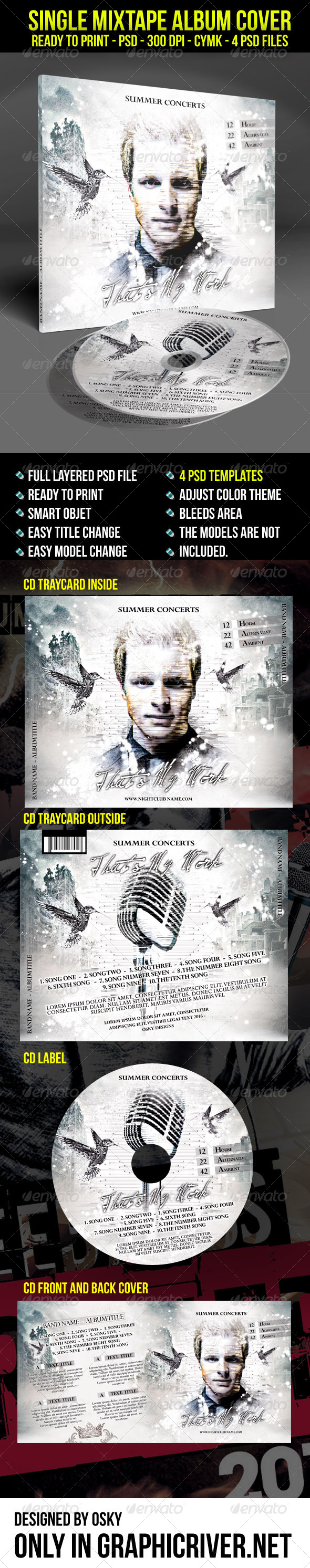 GraphicRiver Single Mixtape Album Cover 7451865 GraphicRiver Single Mixtape Album Cover 7451865