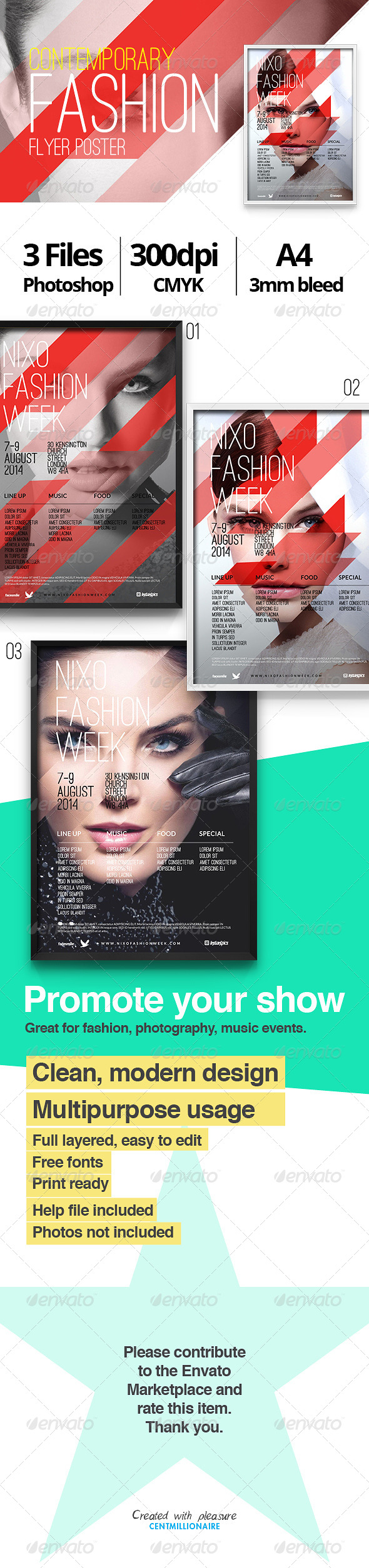 GraphicRiver Contemporary Fashion Flyer Poster A4 7446809 GraphicRiver Contemporary Fashion Flyer Poster A4 7446809