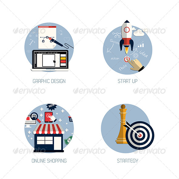 GraphicRiver Start Up Graphic Design Icons 7454141 GraphicRiver Start Up Graphic Design Icons 7454141