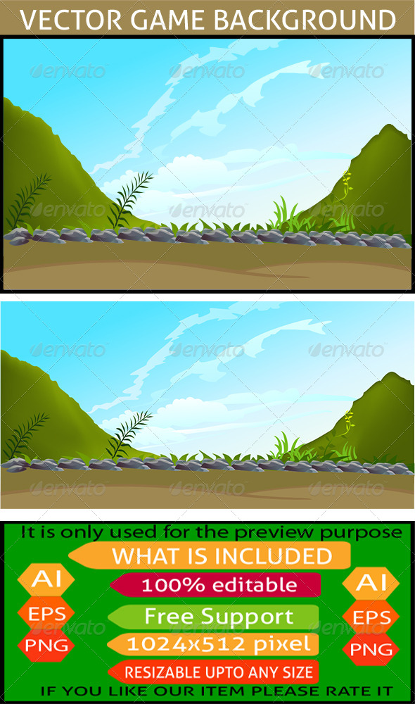 GraphicRiver Nature Game Background 7450839 GraphicRiver Nature Game Background 7450839