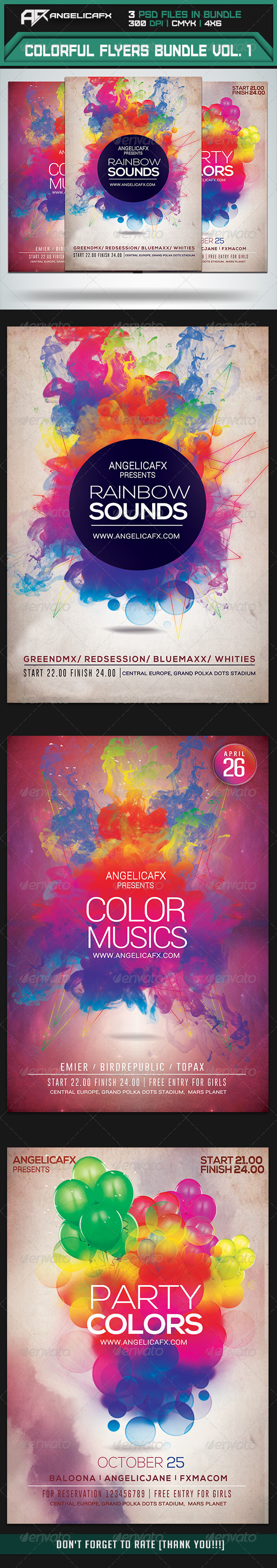 GraphicRiver Colorful Flyers Bundle Vol 1 7412321 GraphicRiver Colorful Flyers Bundle Vol 1 7412321