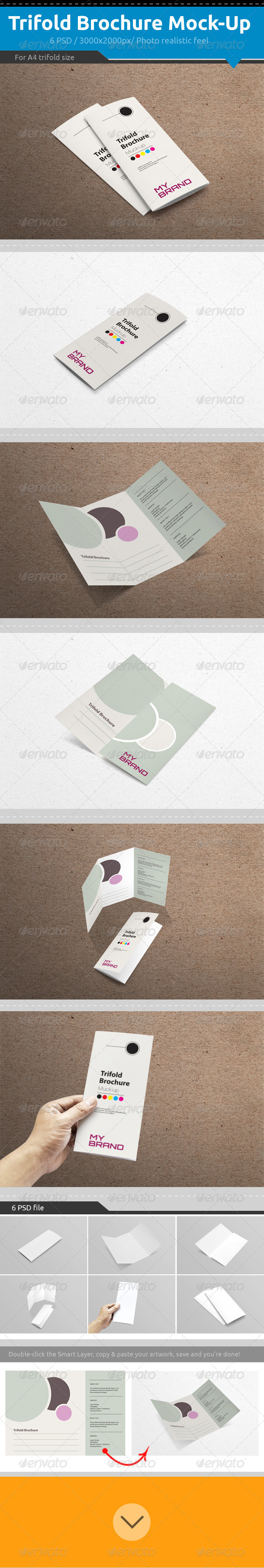 GraphicRiver Trifold Brochure Mock-Up 7458340 GraphicRiver Trifold Brochure Mock-Up 7458340