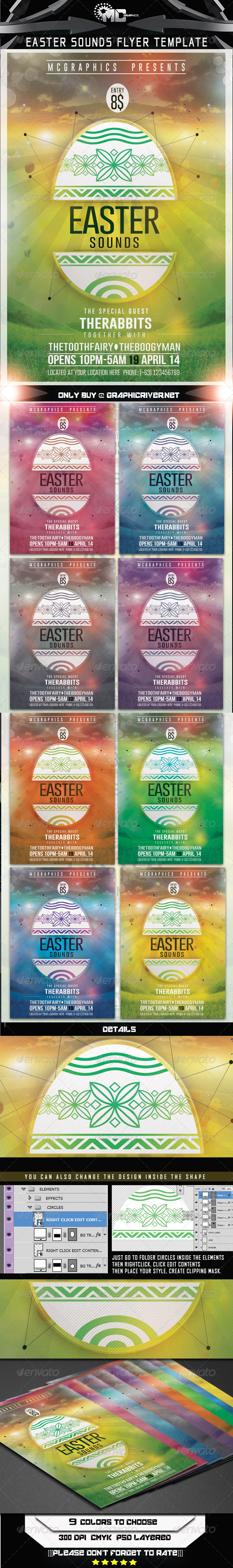 GraphicRiver Easter Sounds Flyer Template 7414993 GraphicRiver Easter Sounds Flyer Template 7414993