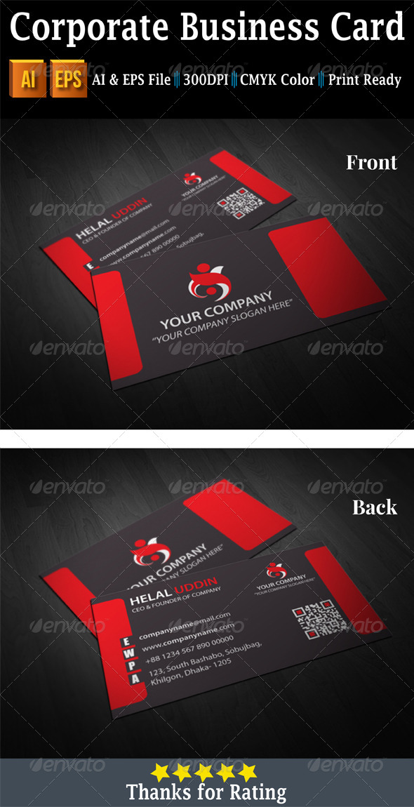 GraphicRiver Corporate Business Card 7458746 GraphicRiver Corporate Business Card 7458746