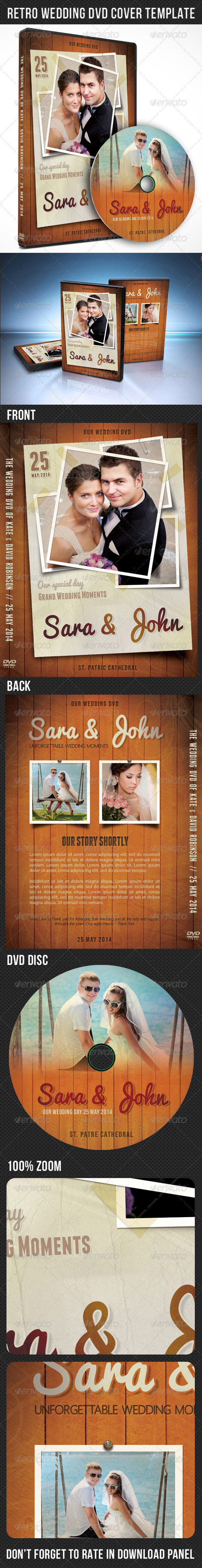 GraphicRiver Retro Wedding DVD Cover Template 02 7459048 GraphicRiver Retro Wedding DVD Cover Template 02 7459048