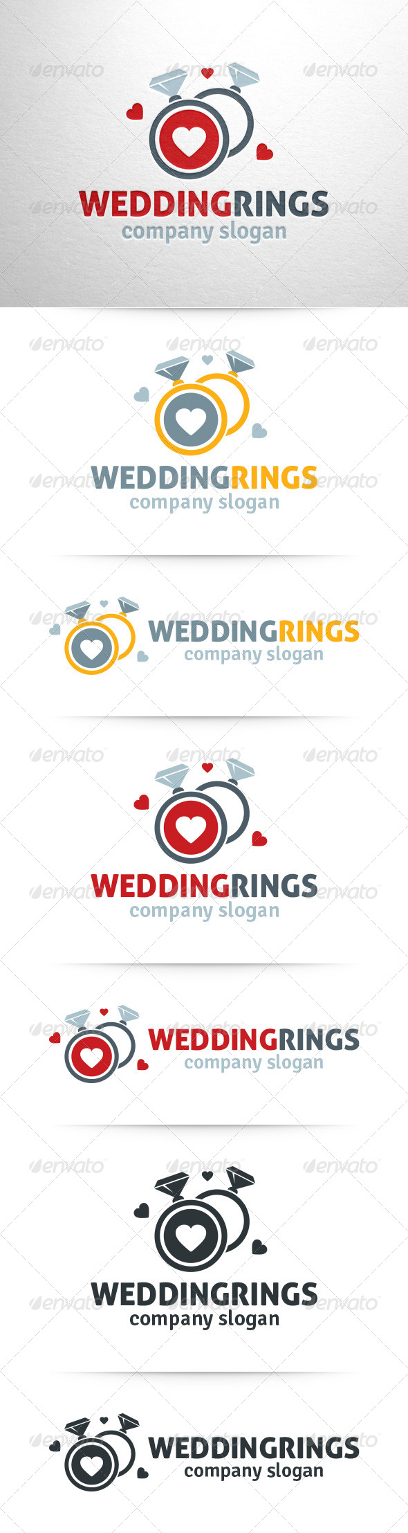 GraphicRiver Wedding Rings Logo Template 7460500 GraphicRiver Wedding Rings Logo Template 7460500