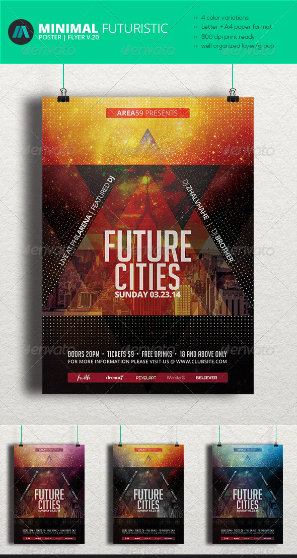 GraphicRiver Minimal Futuristic Poster Flyer V.20 7462341 GraphicRiver Minimal Futuristic Poster Flyer V.20 7462341