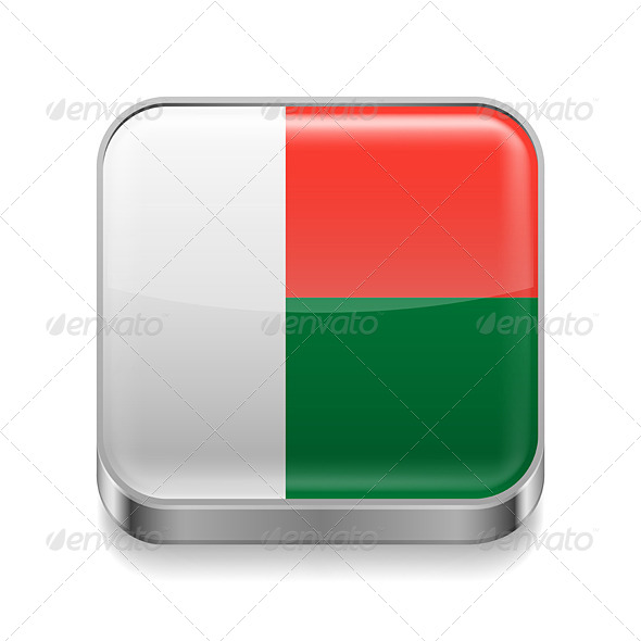 GraphicRiver Metal Icon of Madagascar 7466161 GraphicRiver Metal Icon of Madagascar 7466161