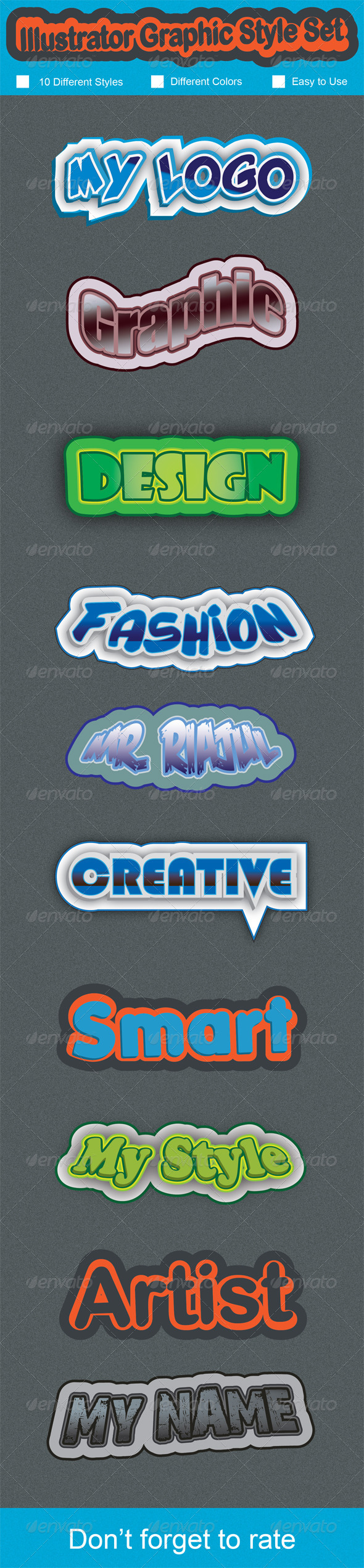 GraphicRiver Graphic Style Set 7472876 GraphicRiver Graphic Style Set 7472876