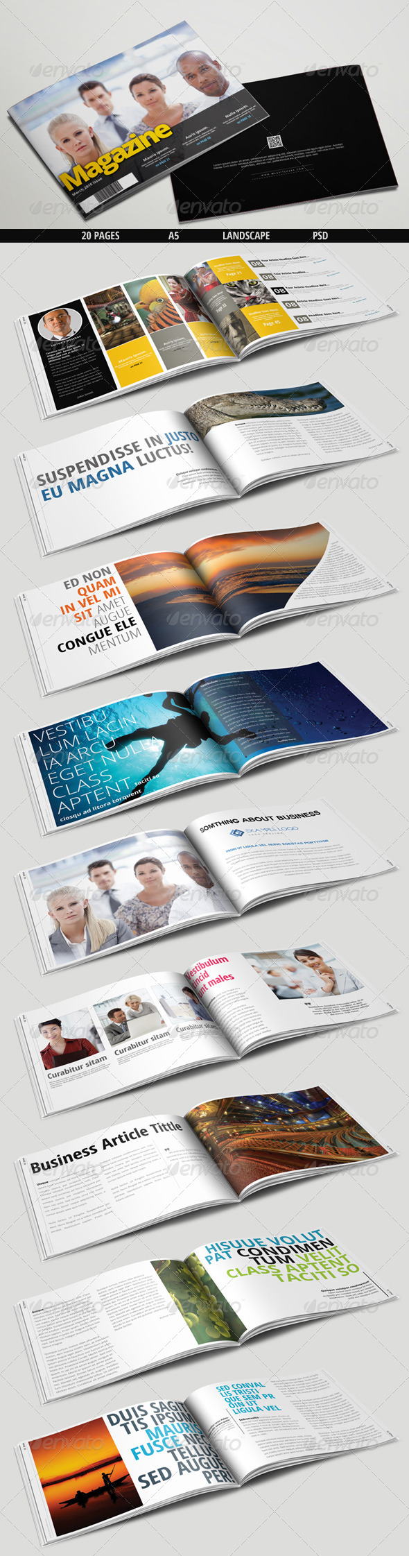 GraphicRiver Multipurpose Landscape Magazine A5 PSD 7475039 GraphicRiver Multipurpose Landscape Magazine A5 PSD 7475039