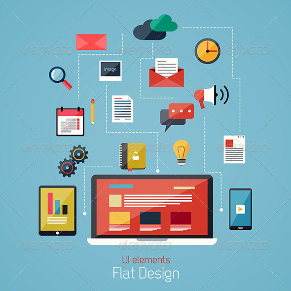 GraphicRiver Flat Design Modern Icons Set 7476034 GraphicRiver Flat Design Modern Icons Set 7476034